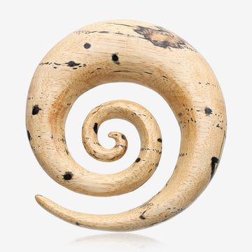 A Pair of Old Tamarind Wood Super Spiral Hanger Plug